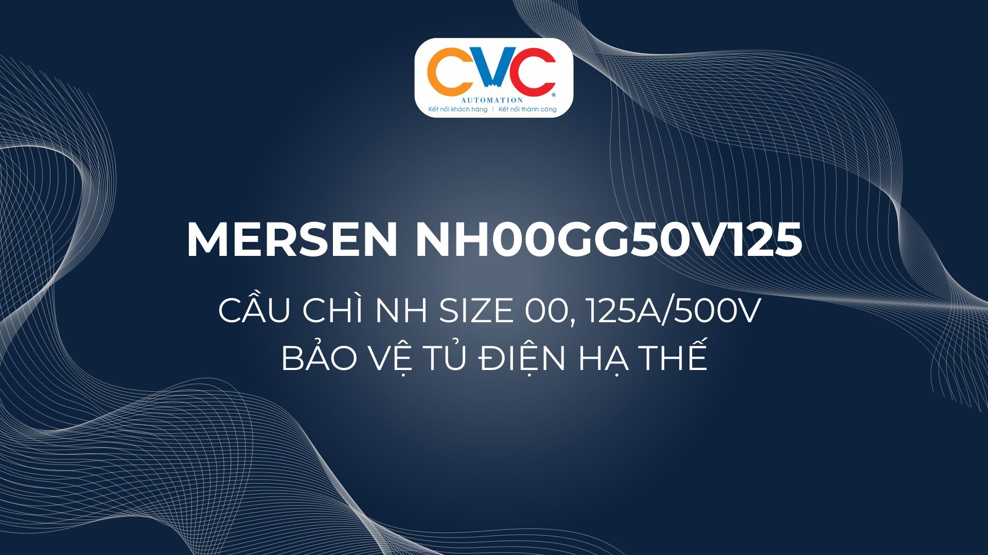 Mersen NH00GG50V125 – Cầu Chì NH Size 00, 125A/500V Bảo Vệ Tủ Điện Hạ Thế