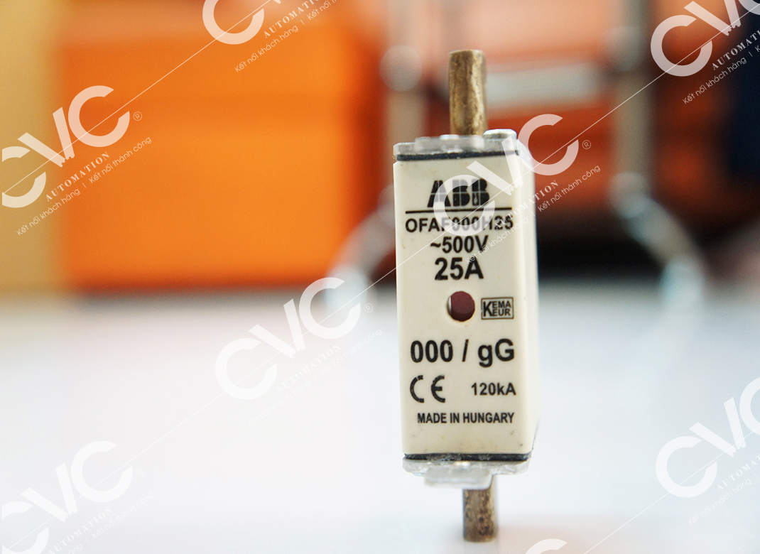 CẦU CHÌ HẠ THẾ ABB NH000 500V 25A OFAF000H25