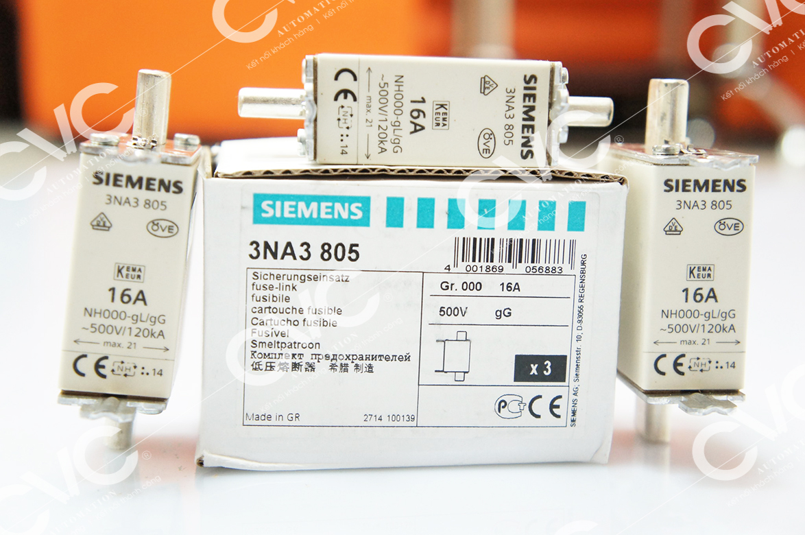 CẦU CHÌ SIEMENS 500V 16A 3NA3805