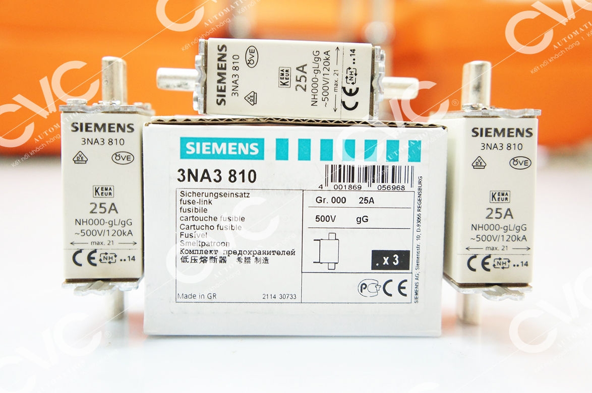 CẦU CHÌ SIEMENS 500V 25A 3NA3810