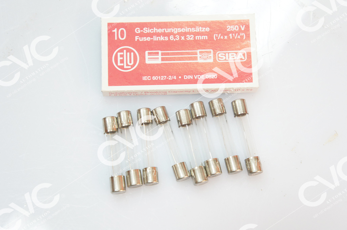 CẦU CHÌ KÍNH SIBA 6X32MM 250V 20A 70 059 60