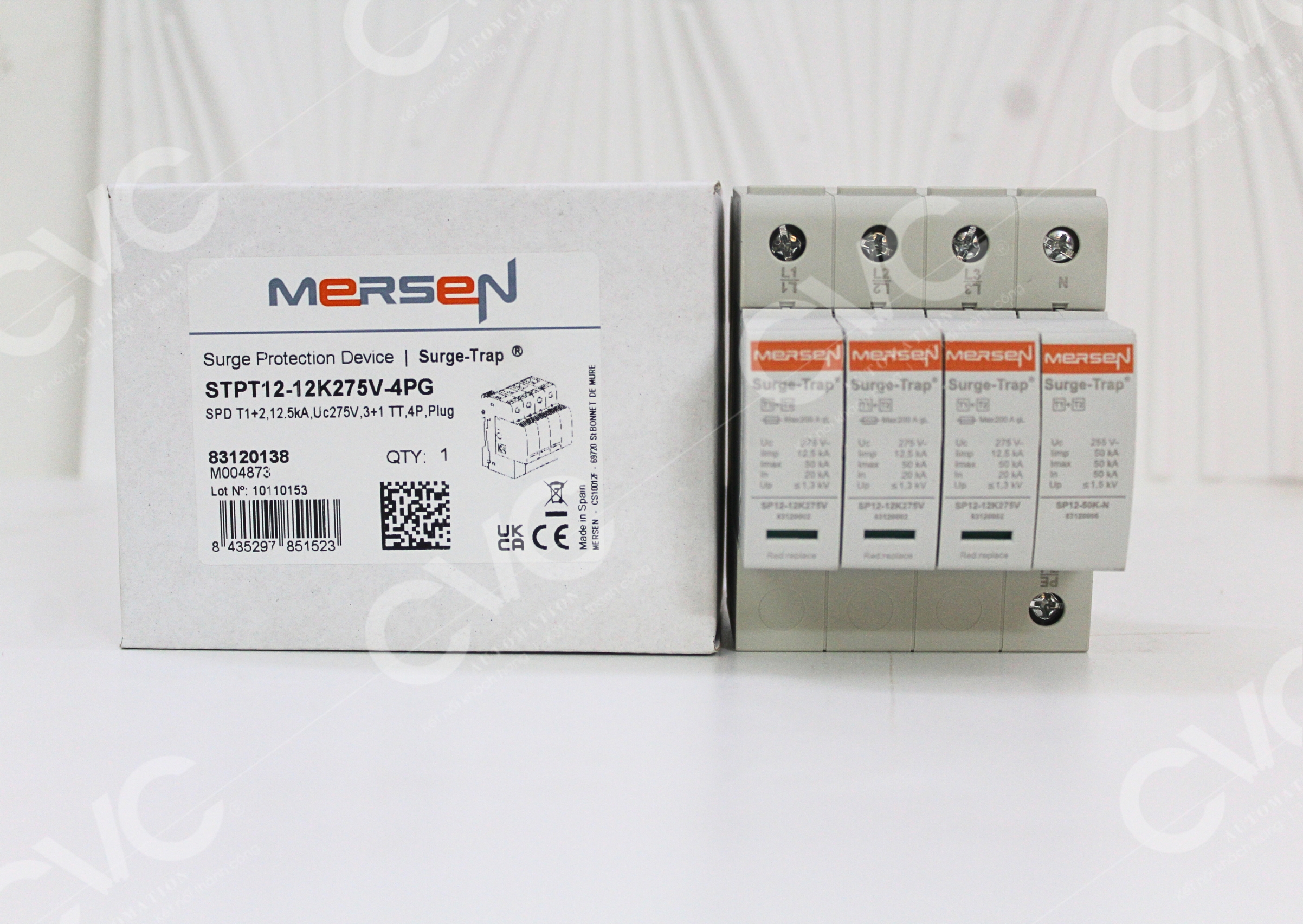 THIẾT BỊ CHỐNG SÉT LAN TRUYỀN MERSEN STPT12-12K275V-4PG